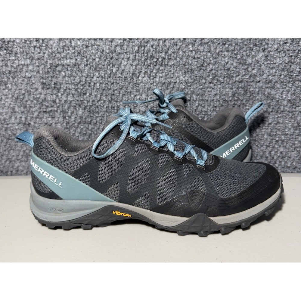 Merrell Hiking Trail Running Shoes Sneakers Gray Blue Women's Size 10 J52910